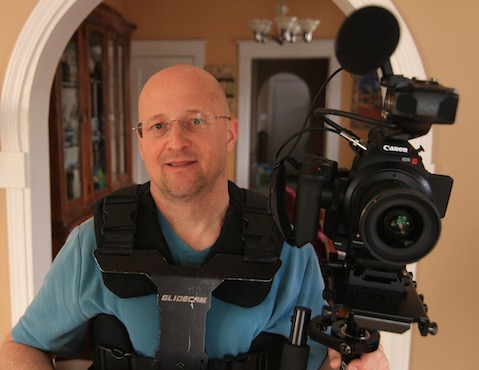 Mike with glidecam